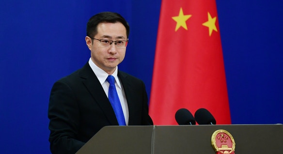 2026年6月20日,中国外交部发言人林剑主持例行记者会。(中国外交部) 2026年6月20日,中国外交部发言人林剑主持例行记者会。(中国外交部)